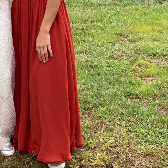 Rust Orange Formal Dress (Prom/Bridesmaid) - Petite Size 2 - Picture 13 of 13